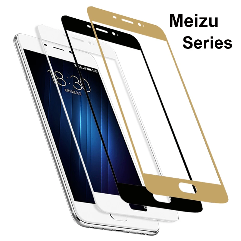Закаленное защитное стекло на meizu m6 m6 note стекло на meizu m5 m5 note стекло на meizu m3 note m6s полный Экран протектор 9H твердость стекло на мейзу м6 м5 м3 нот м6s стекло на Meizu Pro 7(мейзу про 7