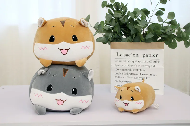 Мягкие животные мультфильм милые подушки толстый кот хомяк слон свинья плюшевая игрушка лягушка мягкие милые дети подарок на день рождения
