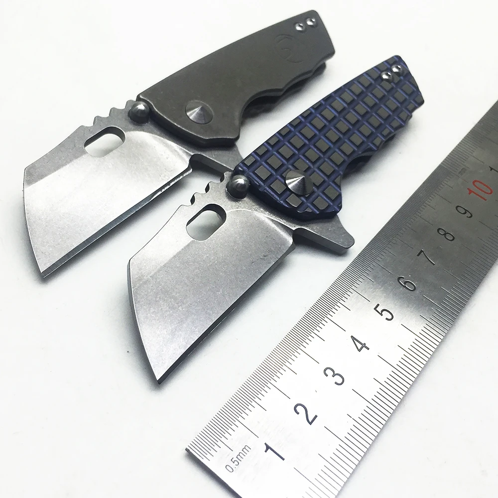 Складной мини тактический нож ZSQ Serge C188 лезвие из стали M390 ручка титанового сплава