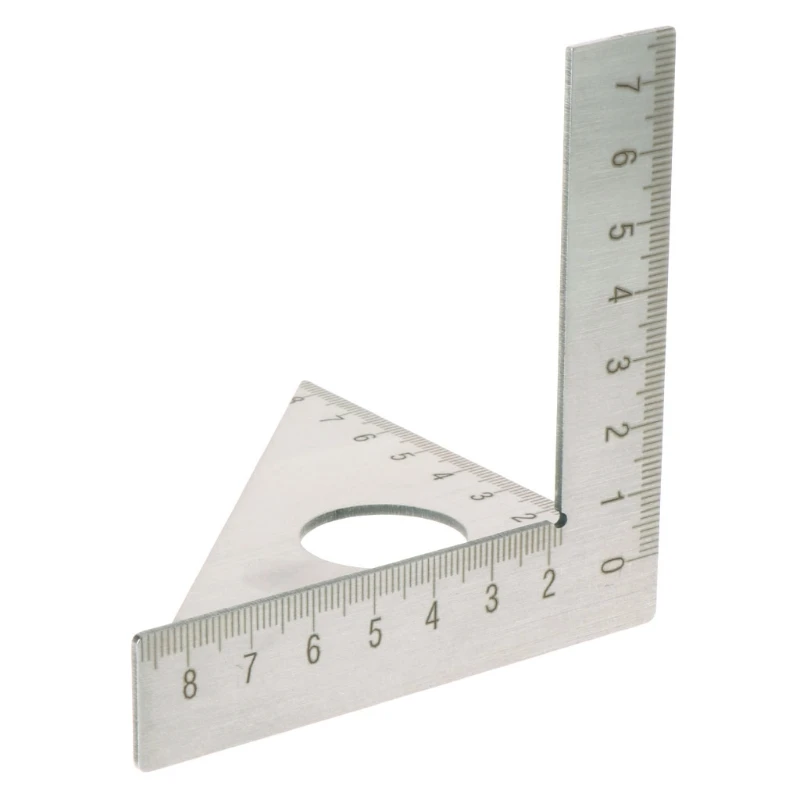 45° 90 Degree Woodworking Ruler Metric Gauge Square Layout Miter Triangle Rafter 