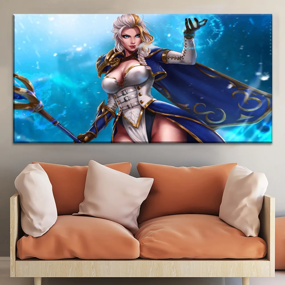 Картина World of Warcraft Battle на холсте печать стене и 1 панельный стиль большой плакат из