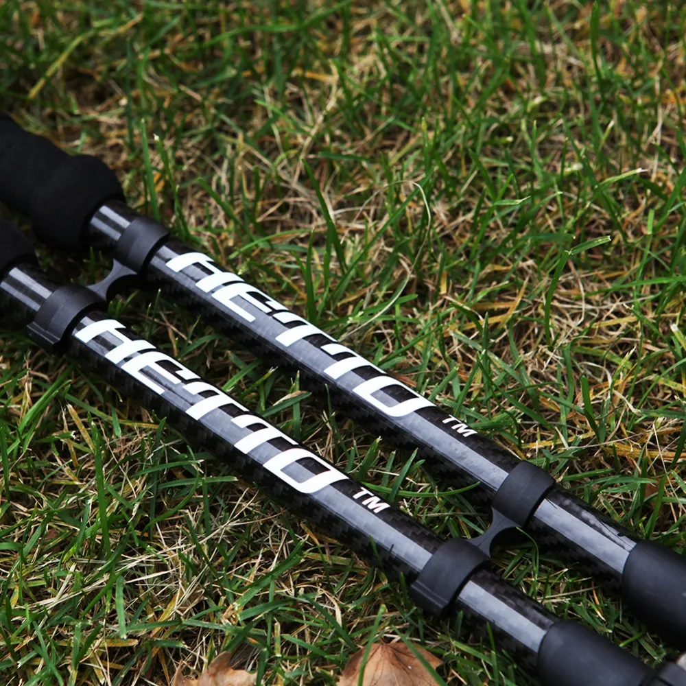 2 шт. карбоновые походные палки с пробковой ручкой прочные трости