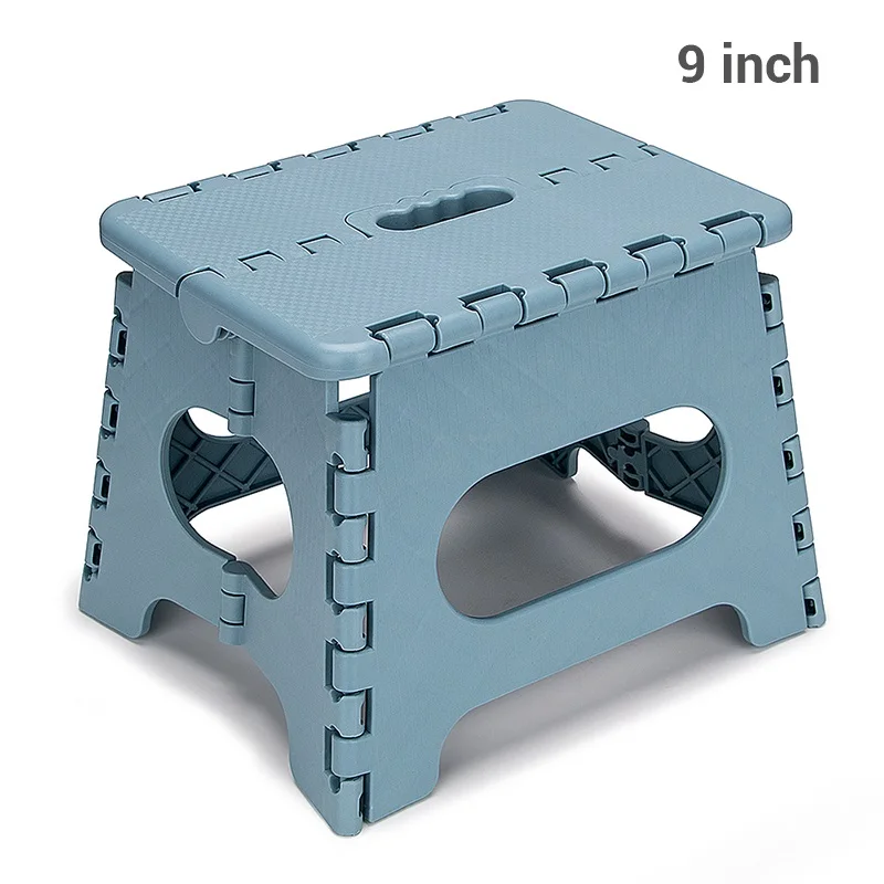 9inch Green 15 дюймов складной пластиковый стул ступенька табурет кухня сад ванная туалет табурет открытый портативный туристический стул детская мебель - Цвет: 9inch Green