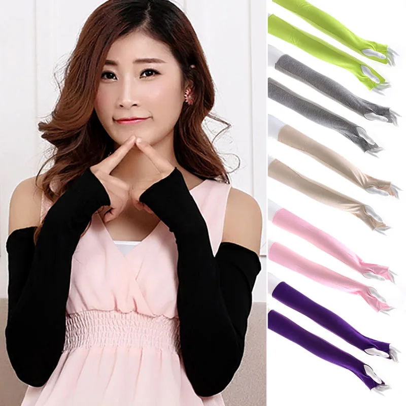 Унисекс эластичные цветные перчатки для защиты от солнца и УФ лучей унисекс