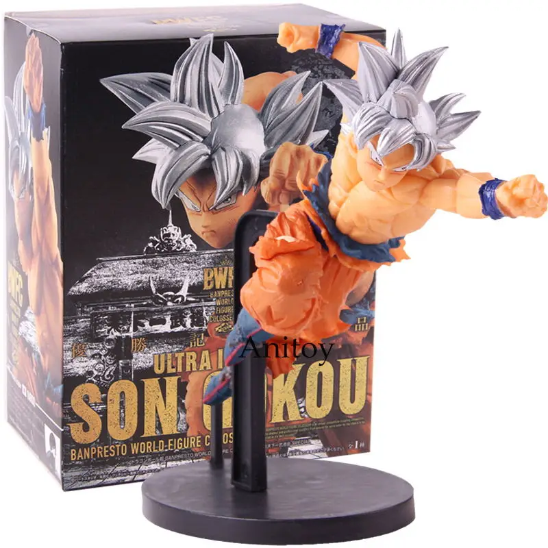 Экшн-фигурка Dragon Ball и super Goku Ultra Instinct Son Gokou BWFC Banpresto World Figure Колизей ПВХ Коллекционная модель игрушки - Цвет: with retail box