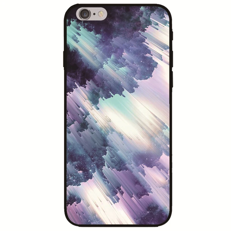 Aurora Wonderland Nebula Mirage Magic мягкий силиконовый черный чехол для телефона из ТПУ Iphone 5s SE 6