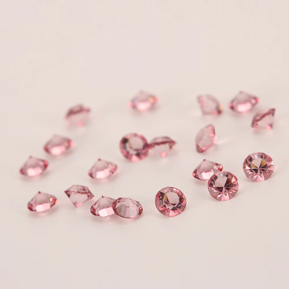 Акриловые бриллиантовые свадебные конфетти 5000 шт. 4 мм стандартное украшение для