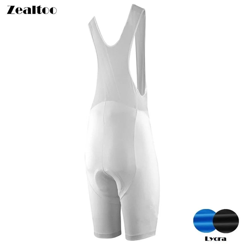 Zealtoo Coolmax 9D Padded White Cycling bib Shorts Shockproof MTB Bicycle Road Bike Ropa Ciclismo Tights For Man | Спорт и