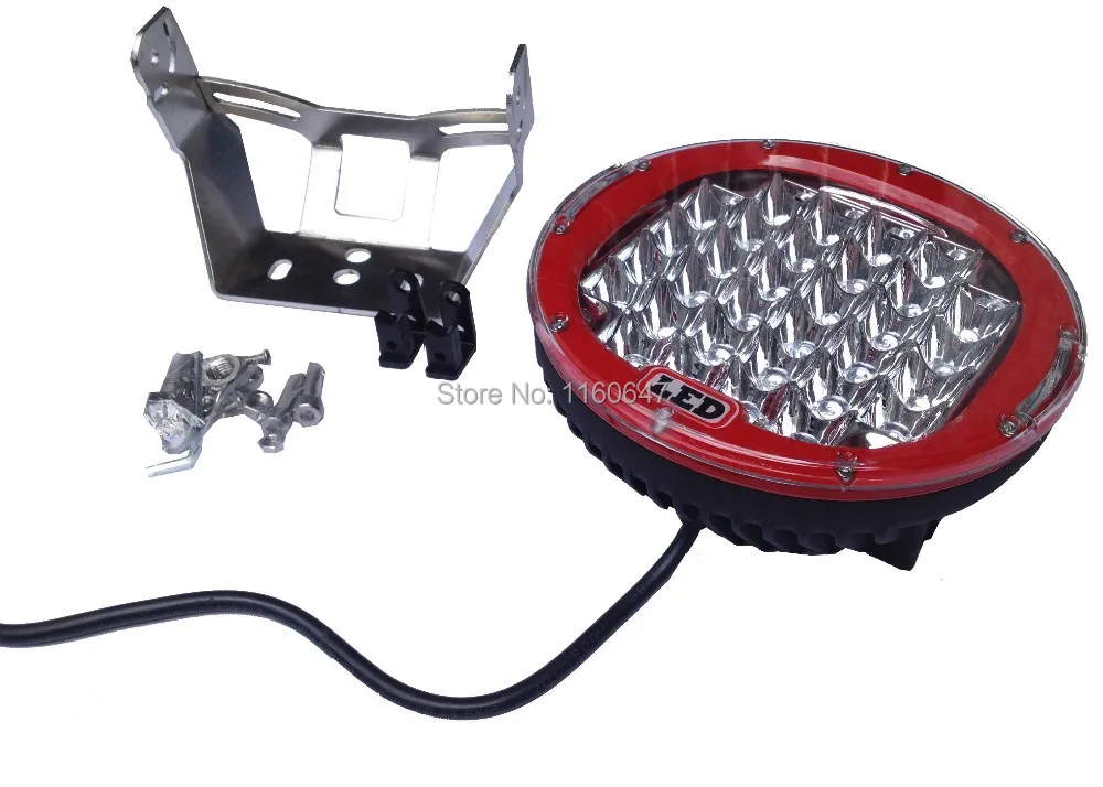 SOLICHT 9 дюймов 96 Вт круглые фонари водонепроницаемый IP68 красное кольцо фонарь 12 В 24