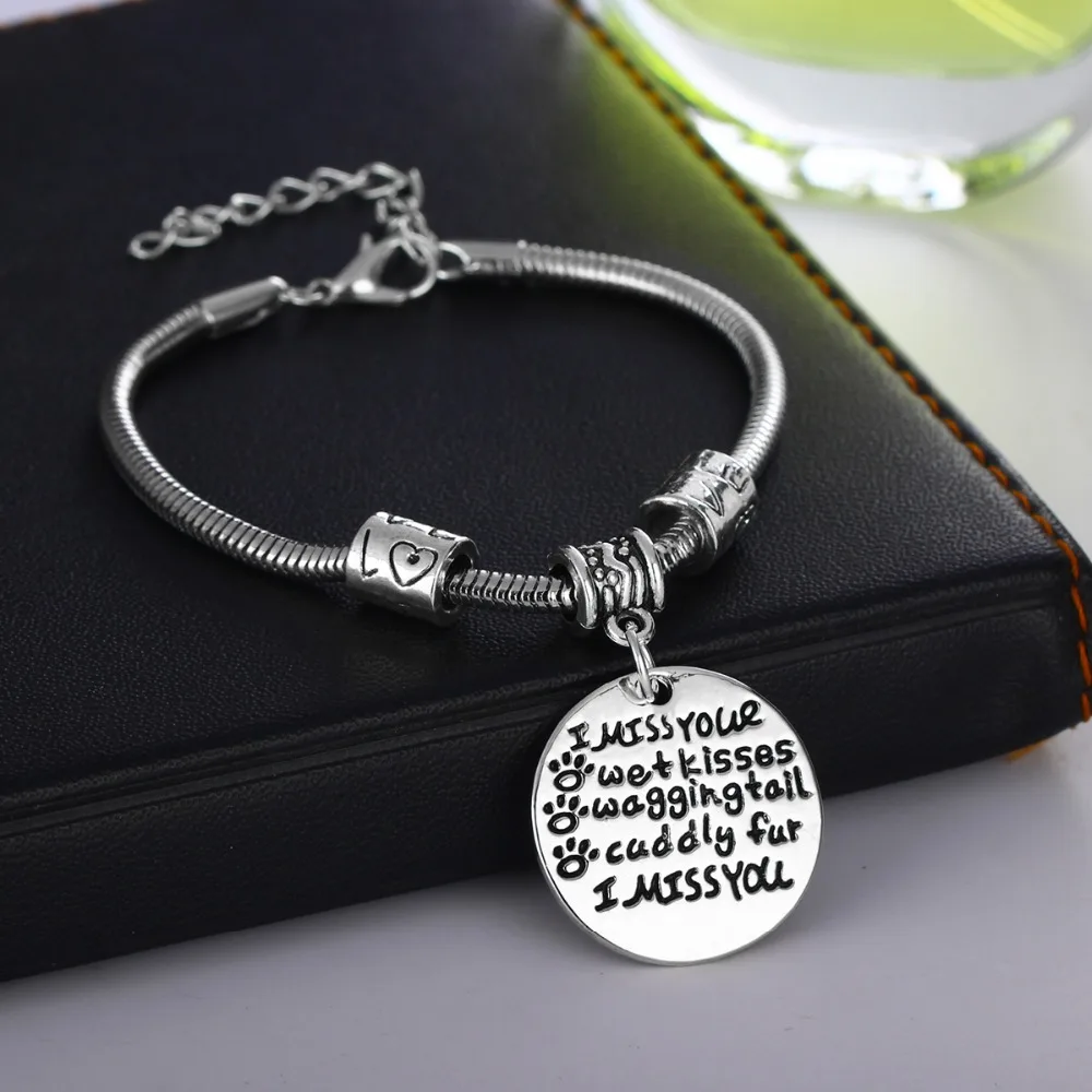 Браслет с животными винтажный принтом в виде лапы собак и кошек|Цепочки браслеты|