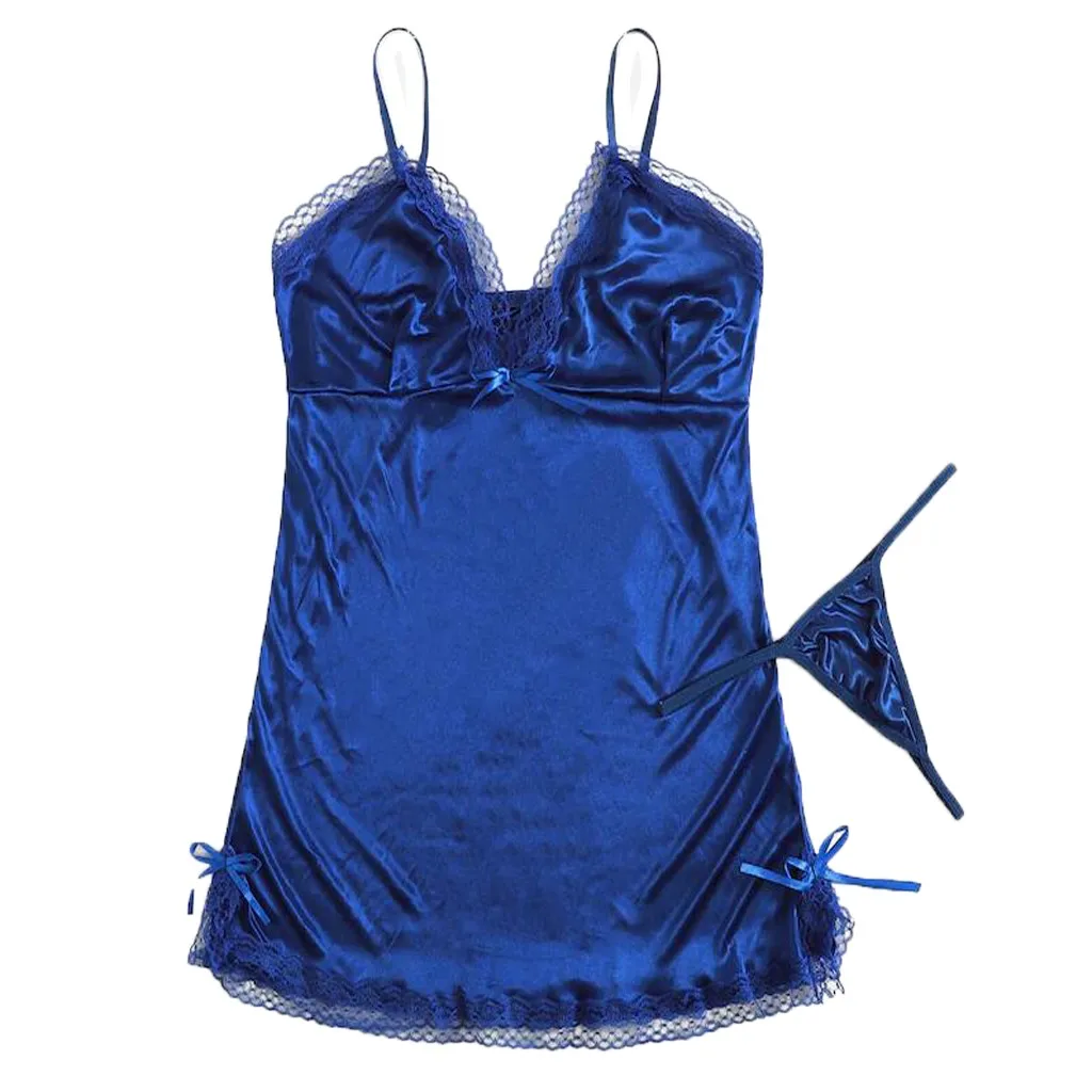 Vaatteet женские сексуальные платья ночная рубашка большого размера контрастные