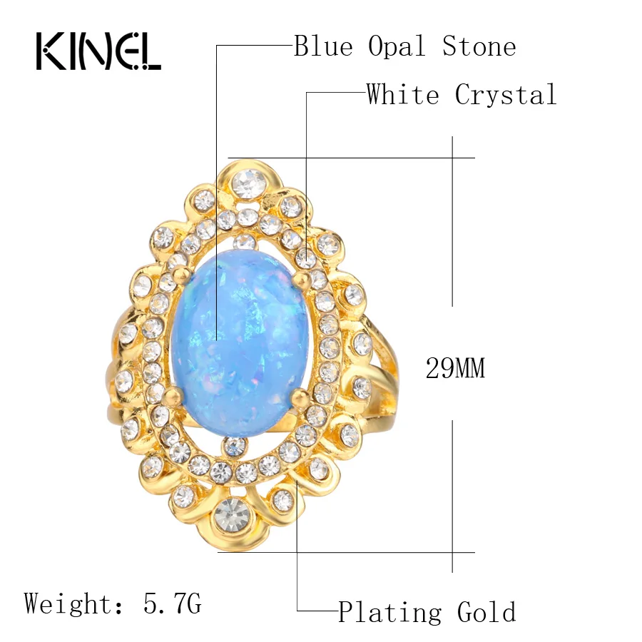 Женское Винтажное кольцо с опалом Опаловое овальной формы золотыми когтями