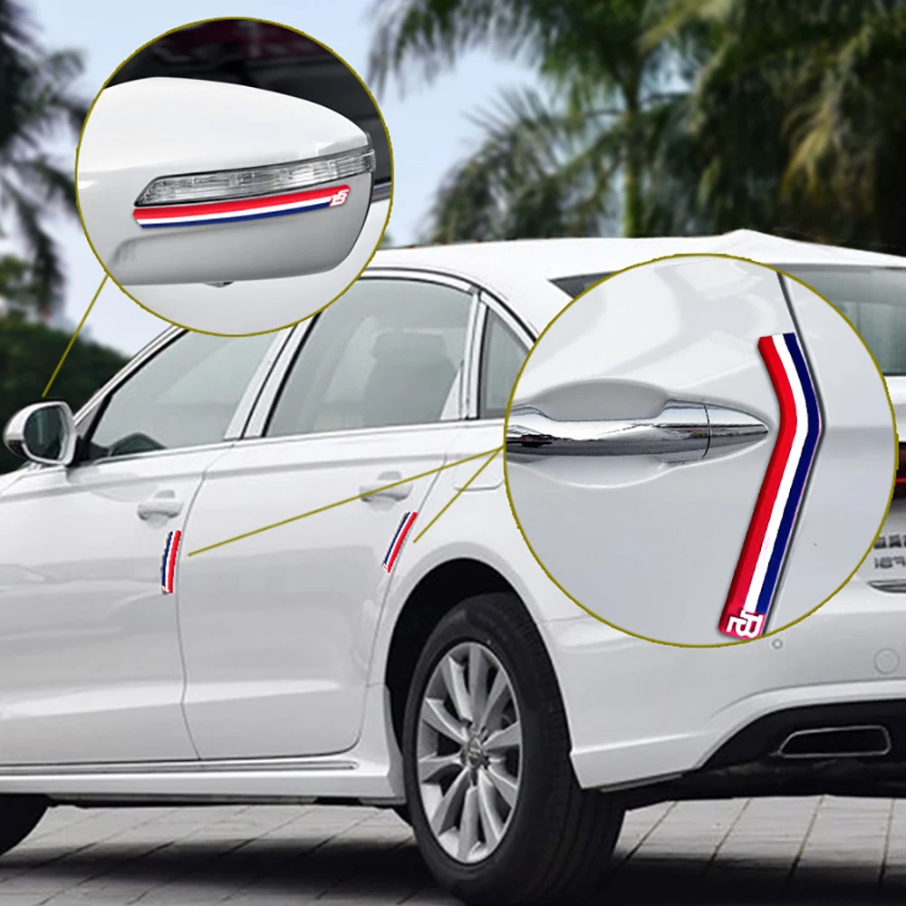 Защита от столкновений с зеркалом заднего вида и флагом 6 шт. бампер для