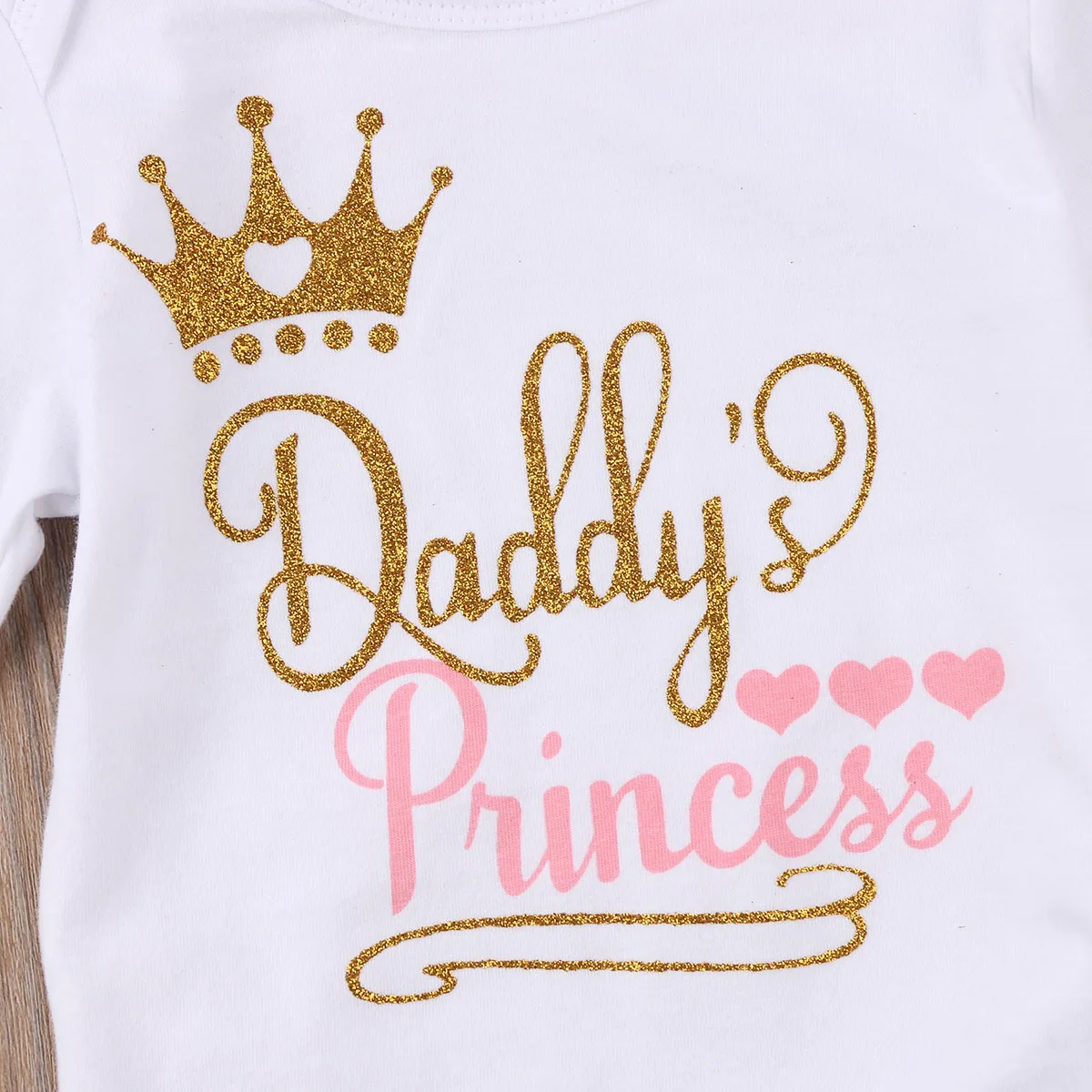 Коллекция 2017 года Одежда для новорожденных девочек Комбинезон папы и принцессы +