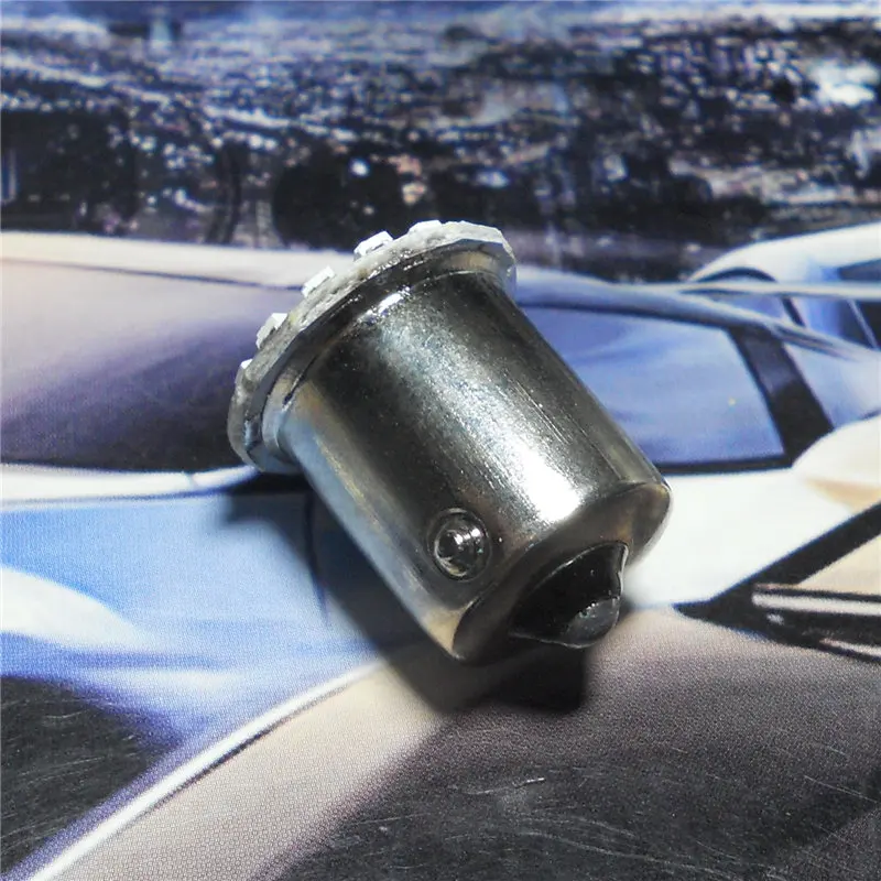 Светодиодная автомобильная лампа P21W S25 BA15s/1156 12 В плоский угол одна площадка (22*1206