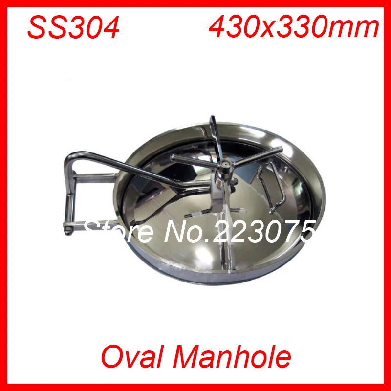 

430x330 мм SS304 овальная крышка люка из нержавеющей стали Manway tank door way