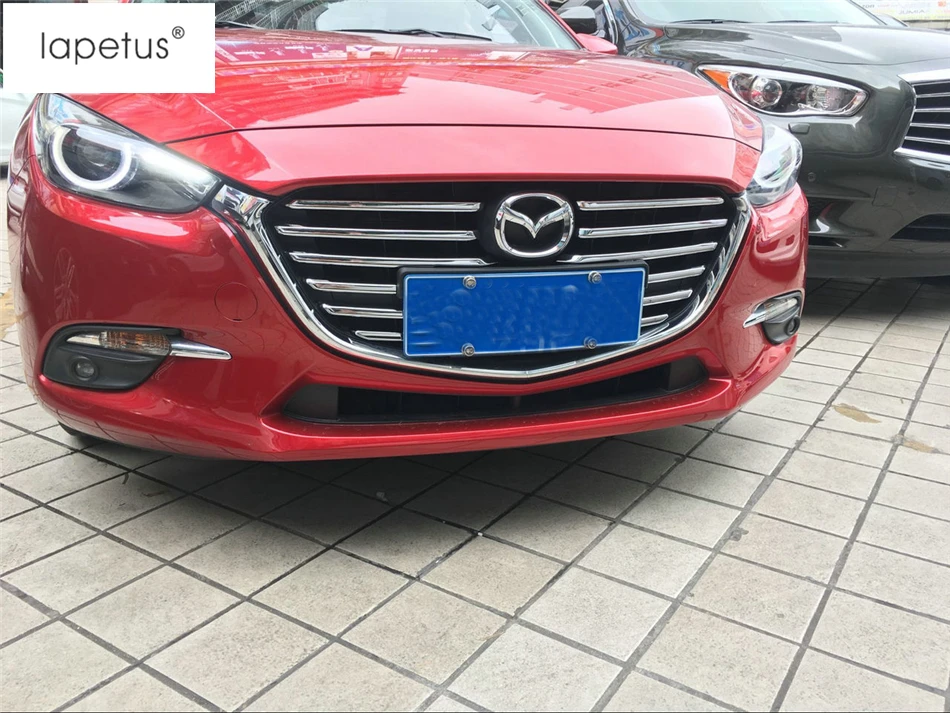Аксессуары для Mazda 3 AXELA седан хэтчбек 2017 2018 передняя решетка гриля Декоративная