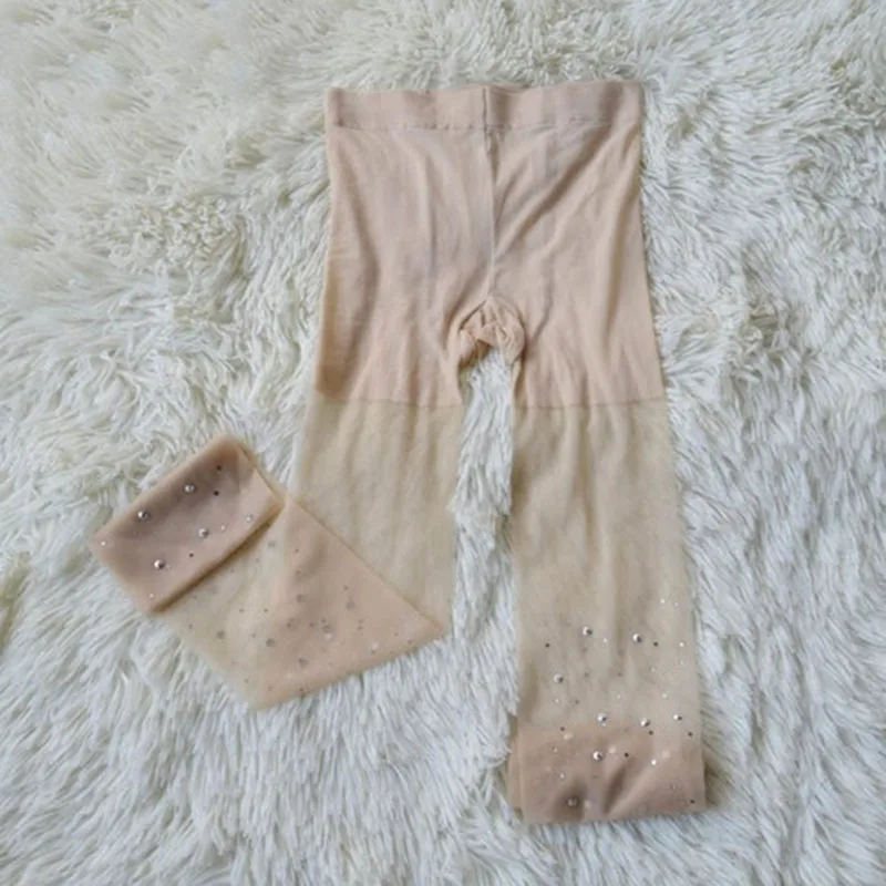 Новые Сексуальные вечерние женские эластичные колготки со стразами и