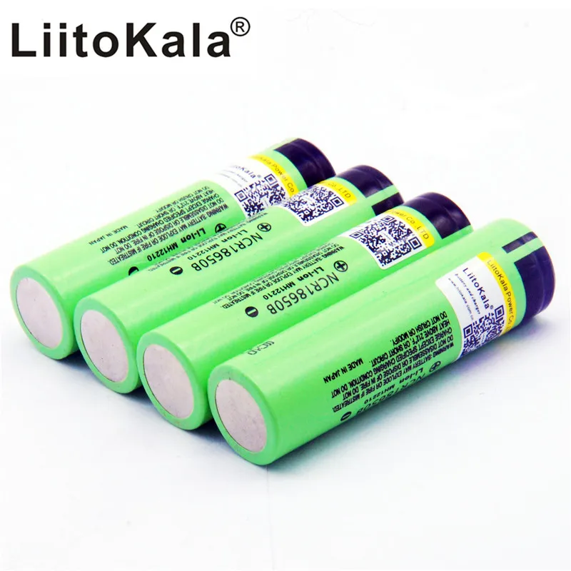 8 шт. liitokala Новый Оригинальный NCR18650B 3 7 в 3400 мАч 18650 перезаряжаемая литиевая батарея