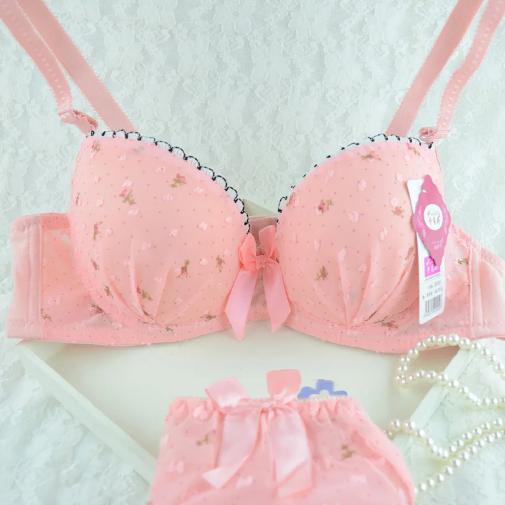 Бюстгальтер пуш ап женский с цветочным принтом 32 36B|women underwire bra|floral braunderwear underwear |