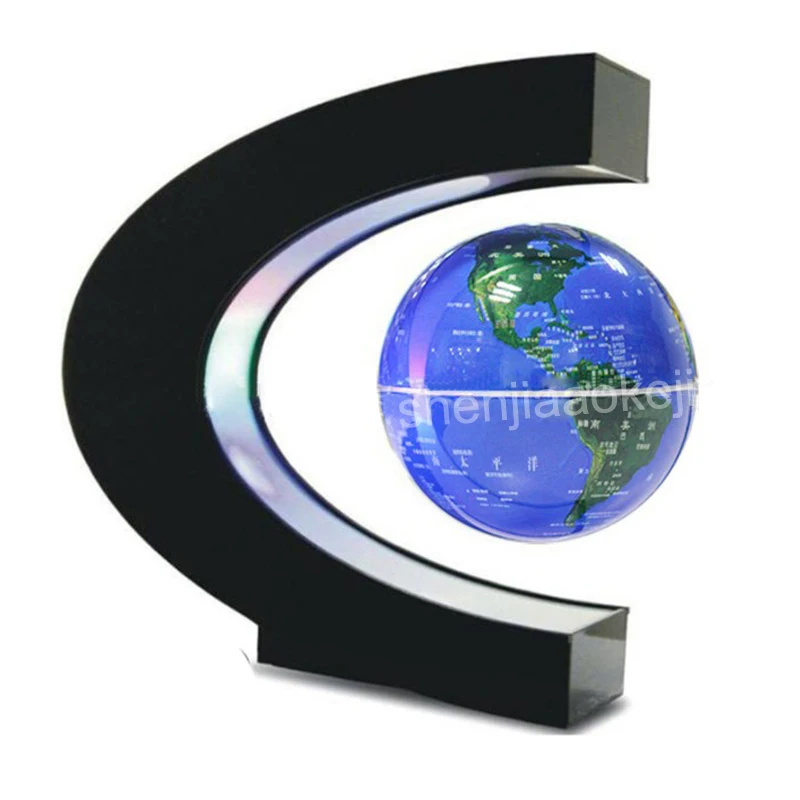 1pc School supplies Magnetic levitation globe Floating Globe World Map teaching resources home Office Desk Decoration | Компьютеры и