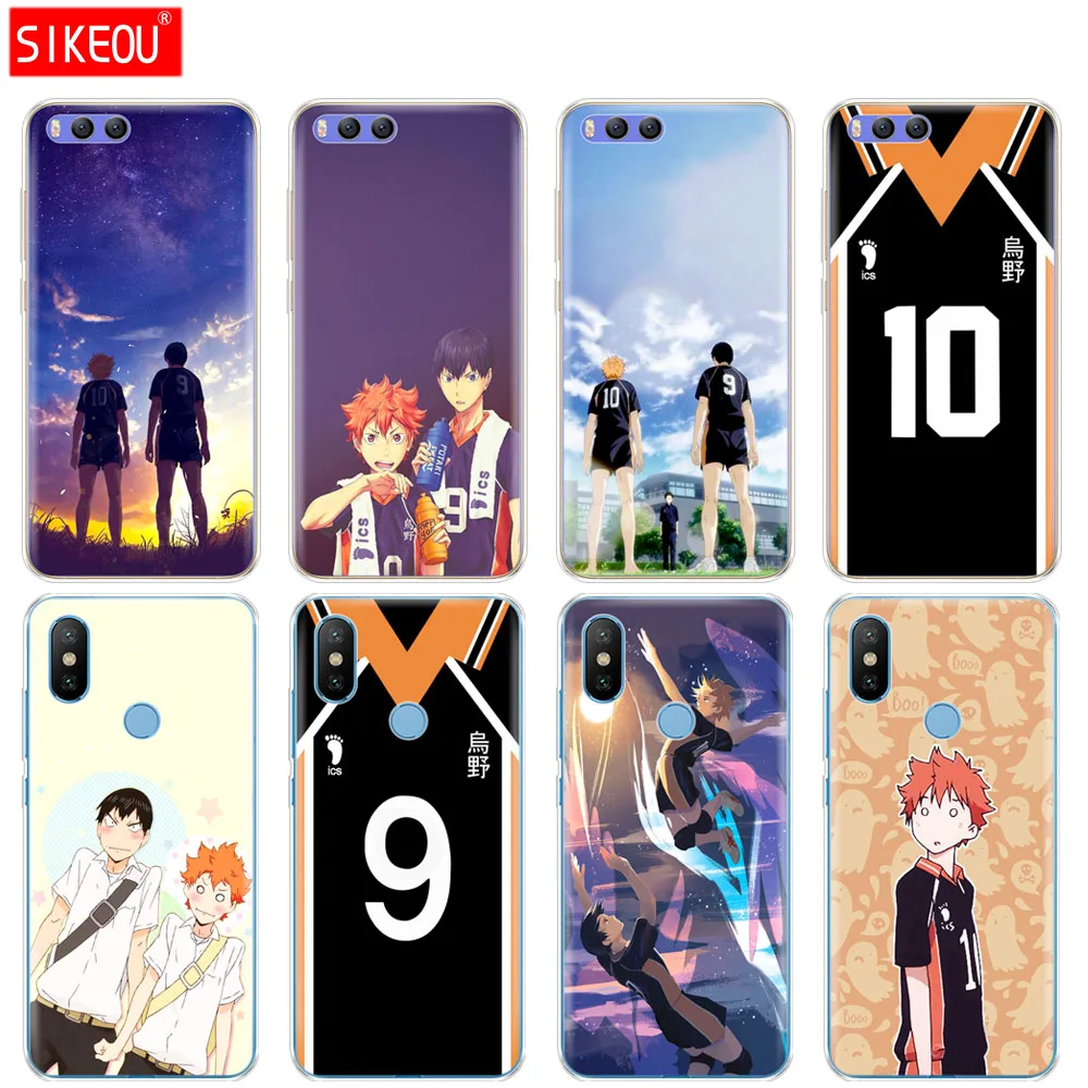 Силиконовый чехол для Xiaomi Mi 8 8SE A1 A2 5 5S 5X 6 Mi5 MI6 NOTE 3 MAX Mix 2 2S Haikyuu Hinata атака аниме