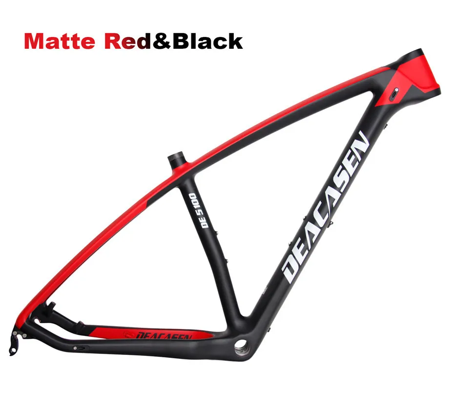 2018 brand Deacasen full carbon fiber mtb frame 29er matte/glossy UD 17 19 inch mountain bikes free shipping | Спорт и развлечения