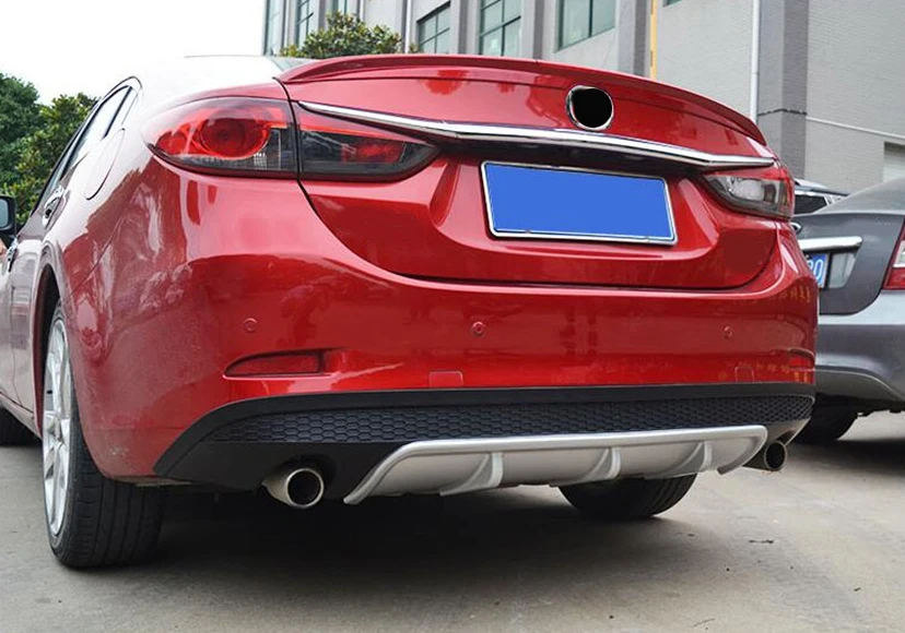 Подходит для Mazda 6 M6 Atenza 2014 2015 2016 2017 ABS пластиковый задний диффузор бампер Защита