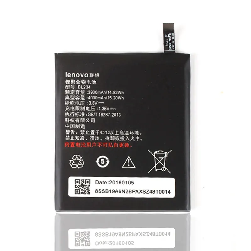 100% первоначально для lenovo P70 Батарея BL234 4000 mAh Li Ion Резервное копирование P70t T