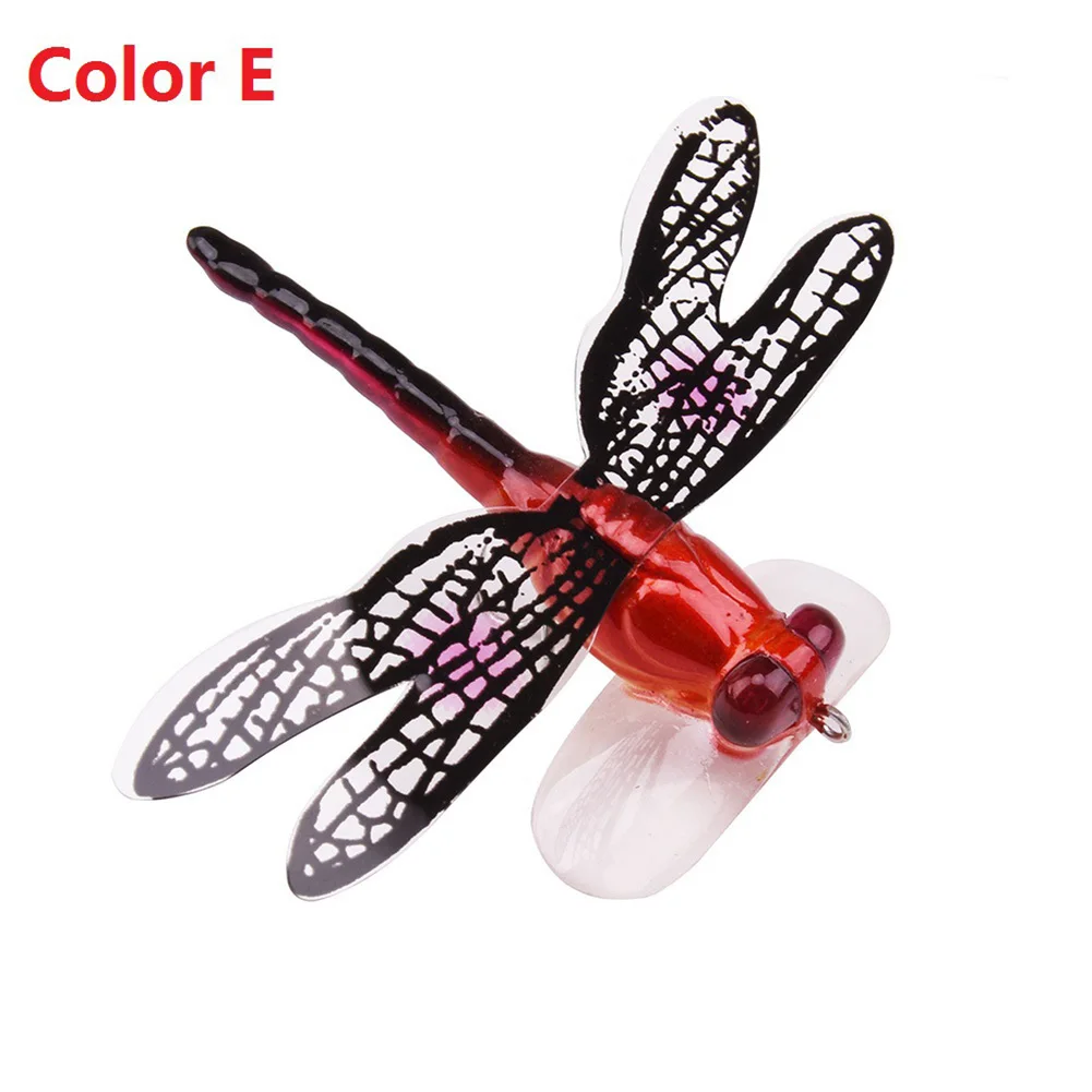 7 см приманка для рыбалки крючок спасательный Стрекоза плавающая Летающая