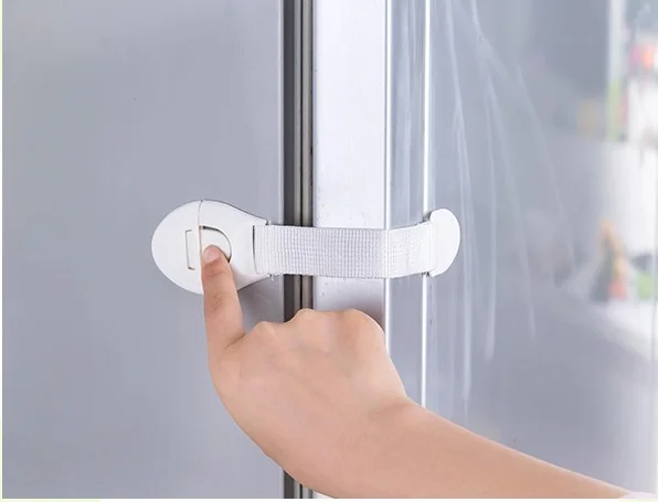 10Pcs/lot Safety Locks Infant Safety Lock Security Blocker Padlock Baby Safe Protection Fridge Cabinet Doors Drawers
