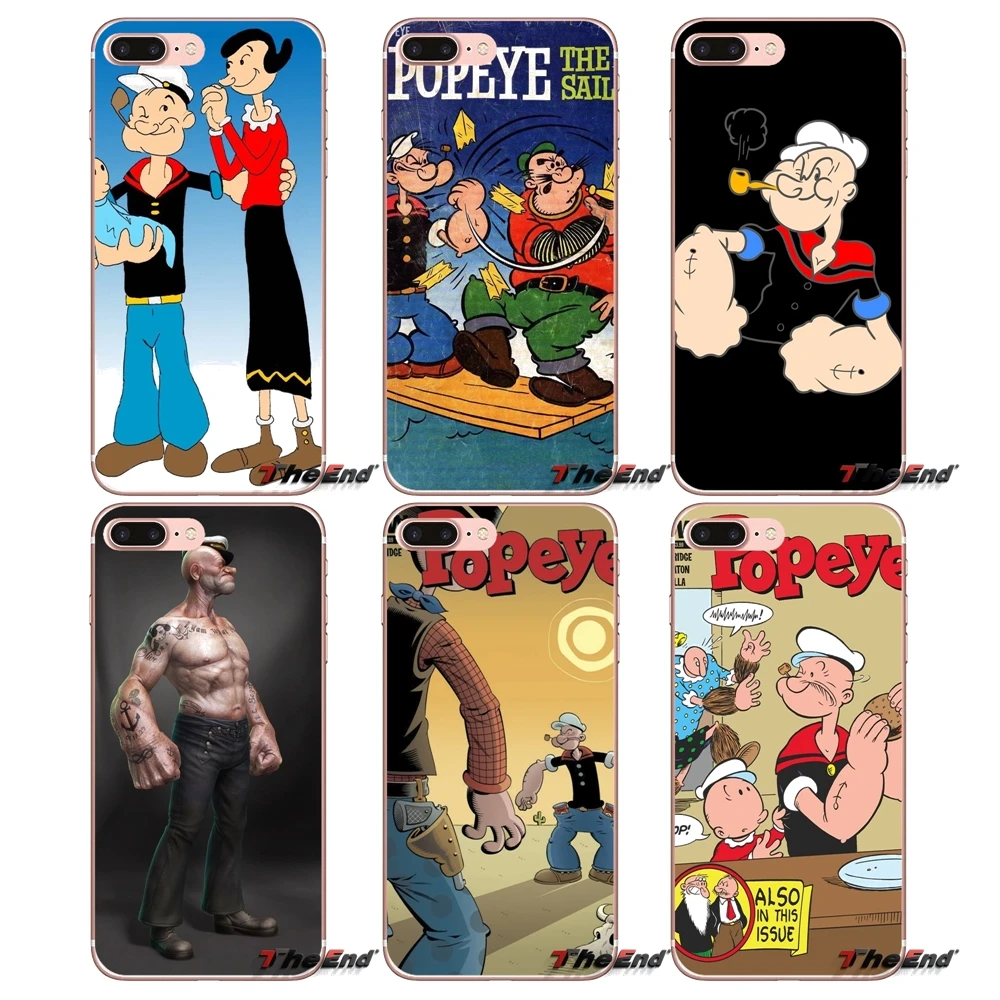 Popeye The Sailor Man для Samsung Galaxy S2 S3 S4 S5 MINI S6 S7 edge S8 S9 Plus Note 2 3 4 5 8 Coque Fundas силиконовый чехол