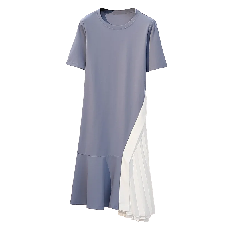 Женское платье с оборками Willstage лоскутное большого размера летняя одежда плюс