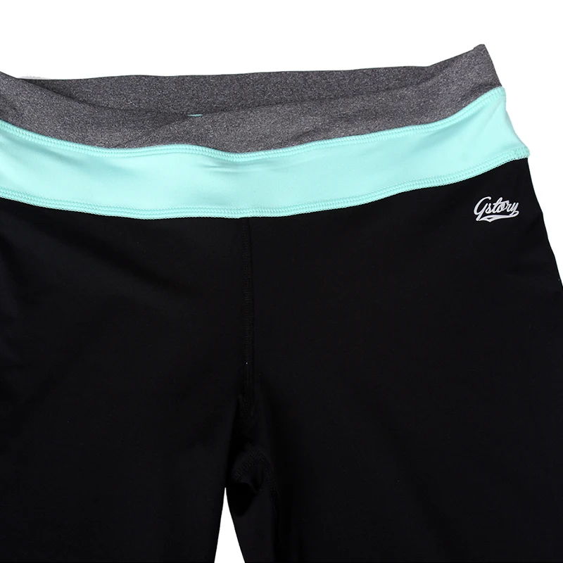 Леггинсы женские эластичные быстросохнущие для фитнеса GLO-STORY размера плюс WRT-1654 |