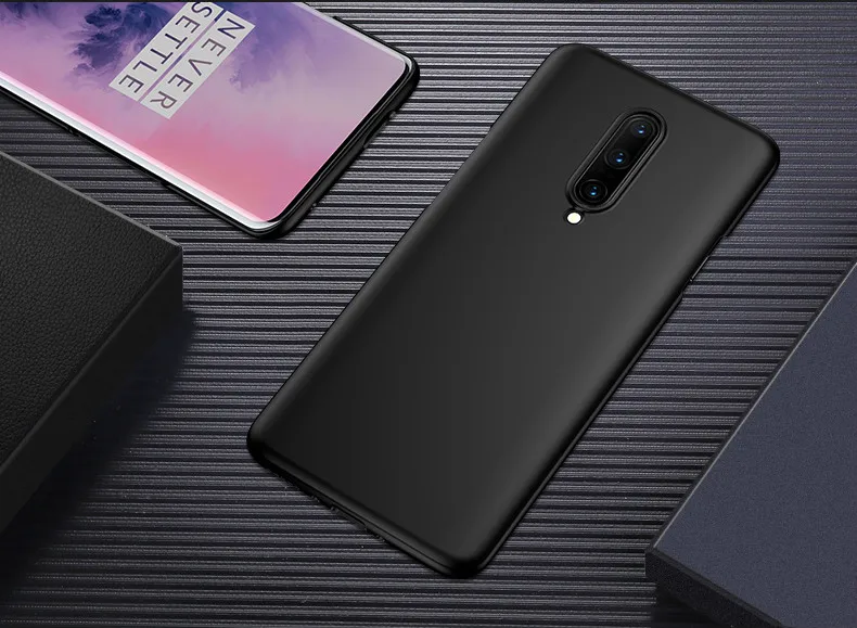 Черный Матовый Жесткий чехол из поликарбоната для OnePlus 7 Pro, Ультратонкий защитный чехол для Oneplus 7 7Pro 6 6T 5 6T 3 3t, чехол для задней панели 1+ 7Pro 1+ 6 - Цвет: Черный