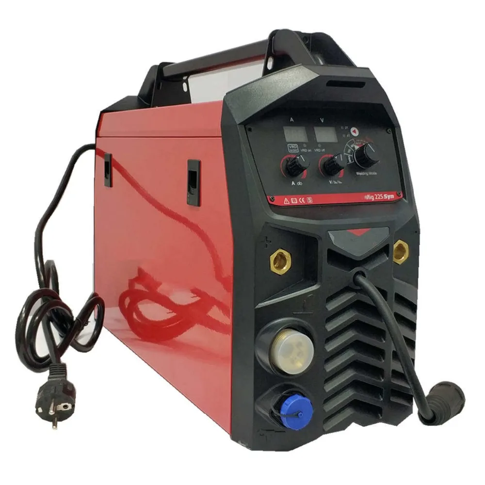 225A Synergic MIG MAG сварочный аппарат VRD многопроцессорное сварочное оборудование IGBT цифровой Synergy MIG MMA TIG комбинированный MIG сварочный аппарат