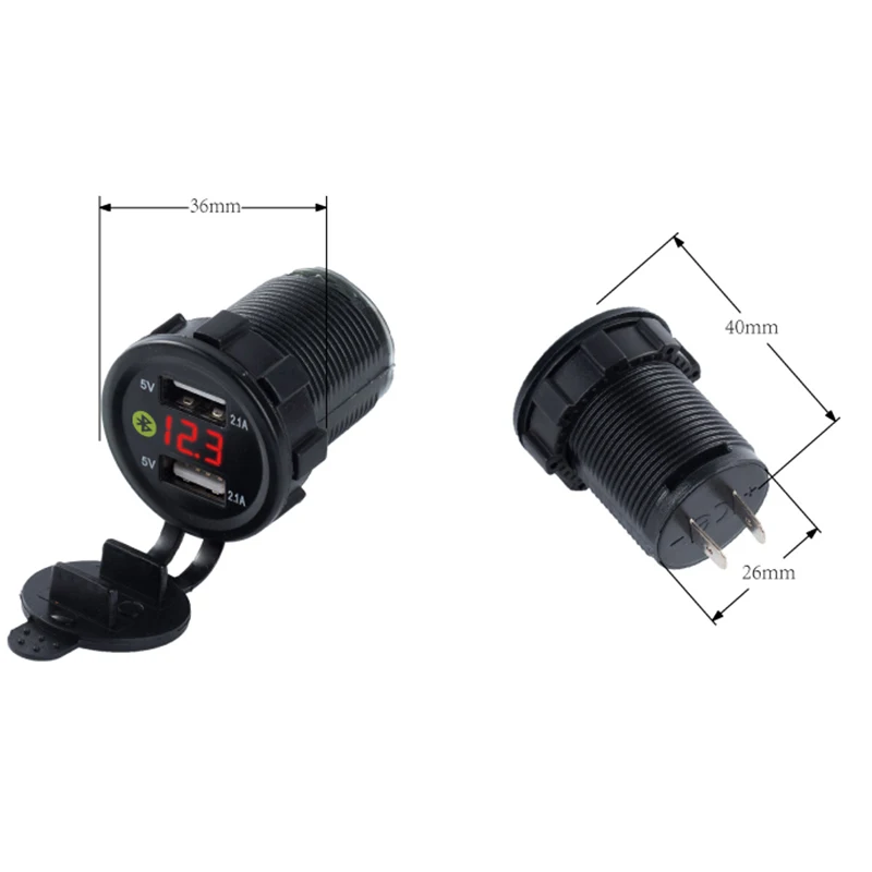 Автомобильный мотоциклетные водонепроницаемый пыленепроницаемый 5 в USB