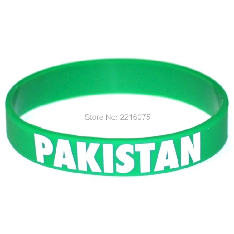 300pcs Flag World Cup Pakistan wristband silicone bracelets free shipping by DHL express | Украшения и аксессуары