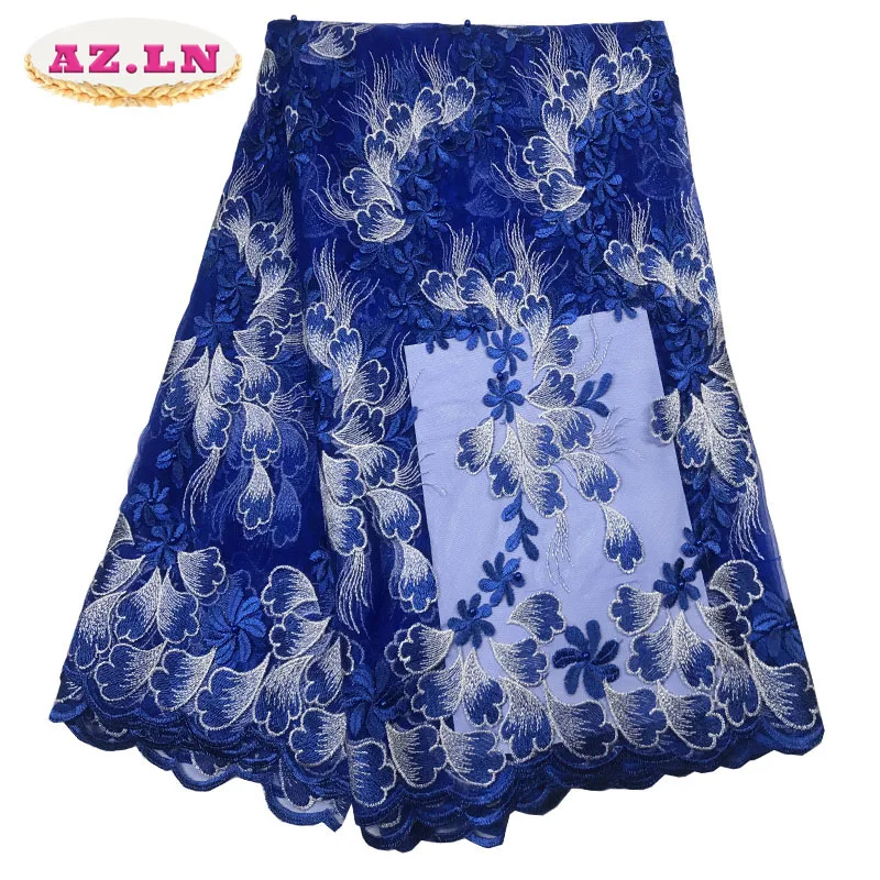 

green African lace fabric high quality 2019 pretty french net lace fabric for Nigerian woman party dresses AMZ041