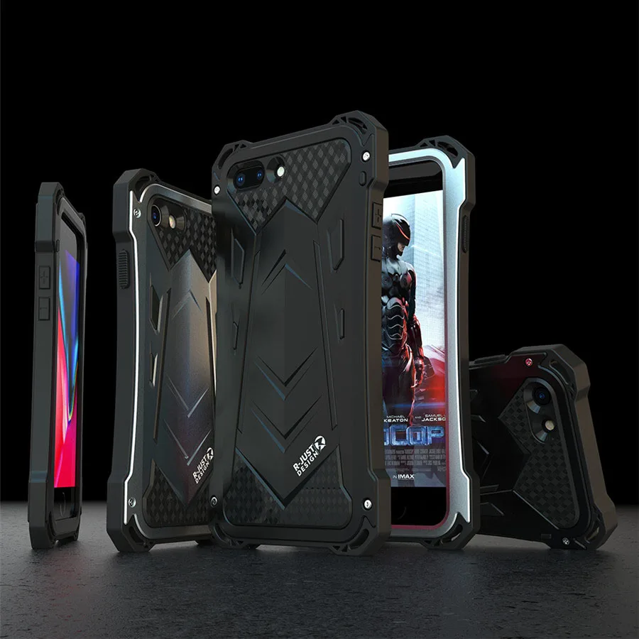 R-Just металлический алюминиевый защитный чехол для iPhone 8 грязеотталкивающий