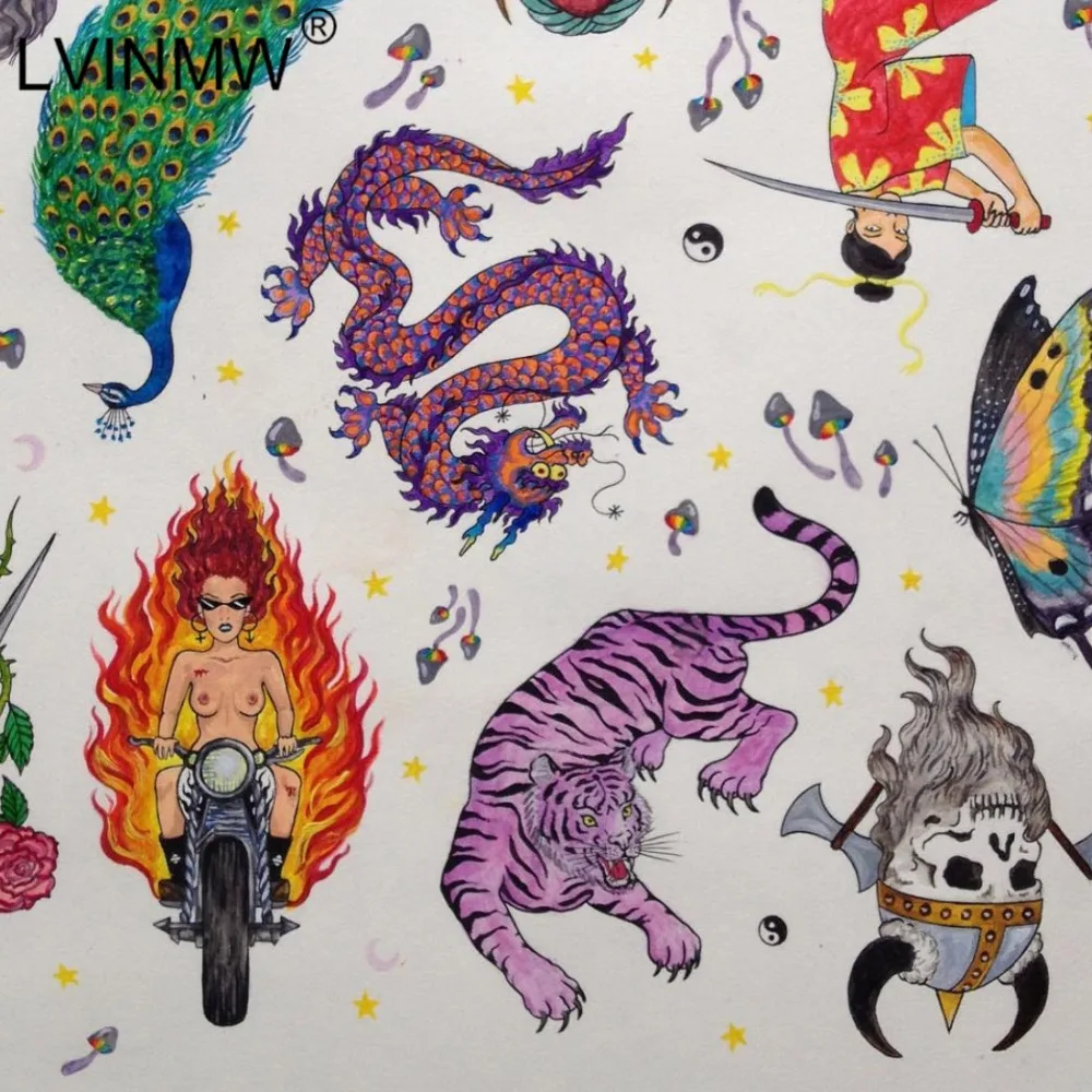 УКОРОЧЕННЫЙ ТОП LVINMW с мультяшным принтом топ на бретельках открытыми плечами и