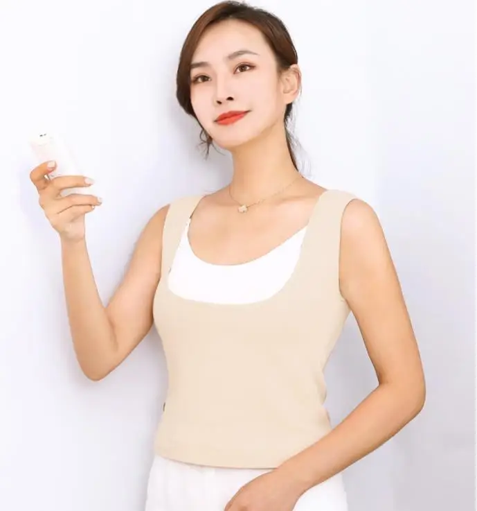 color xiaomi mijia PMA Графен с подогревом теплая спина сокровище тела для похудения плюс бархатная женская теплая одежда дальнего инфракрасного нагрева - Цвет: color