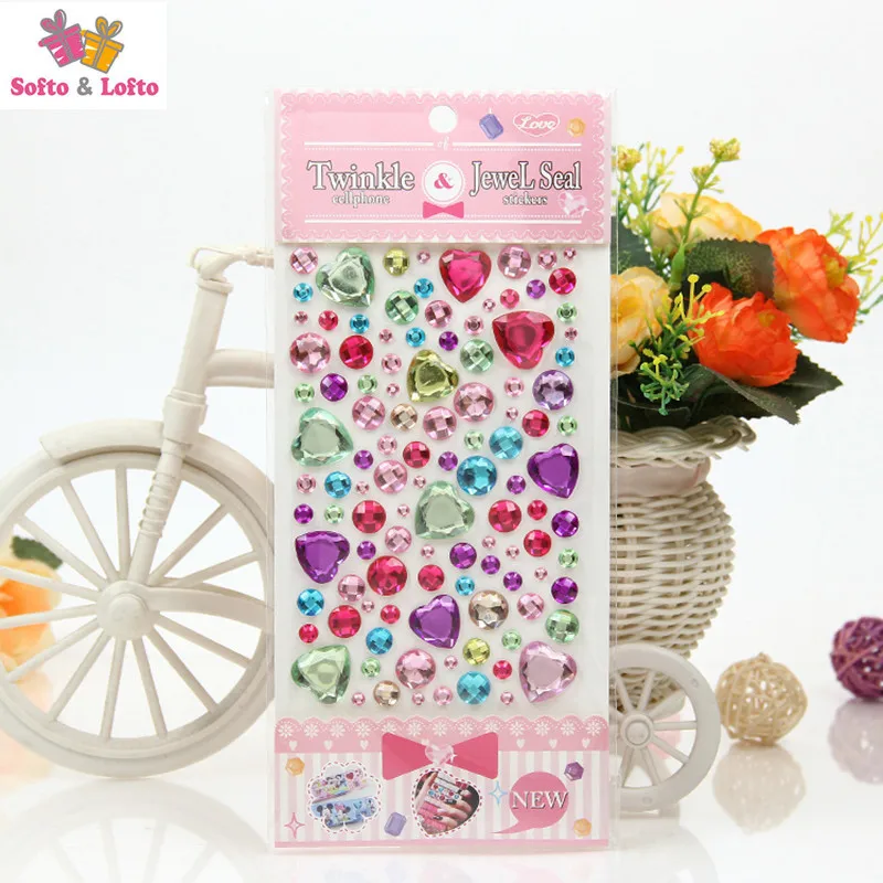 Бесплатная доставка 5 листов мерцающий сотовый телефон драгоценность фотография