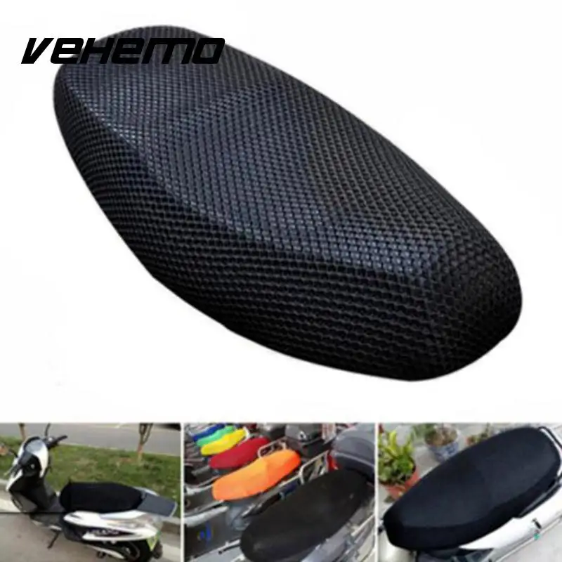 

2017 Motorcycle Seat Cover 3D Black Breathable Protector Waterproof Sunscreen