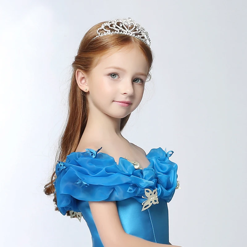 Золушка Принцесса Корона Девочка повязка для волос Подарок детская Стразы