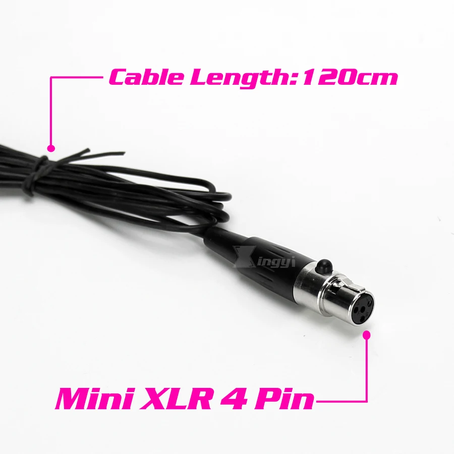 Мини XLR 4 Pin TA4F наушники гарнитура микрофон микрофонная система для Shure