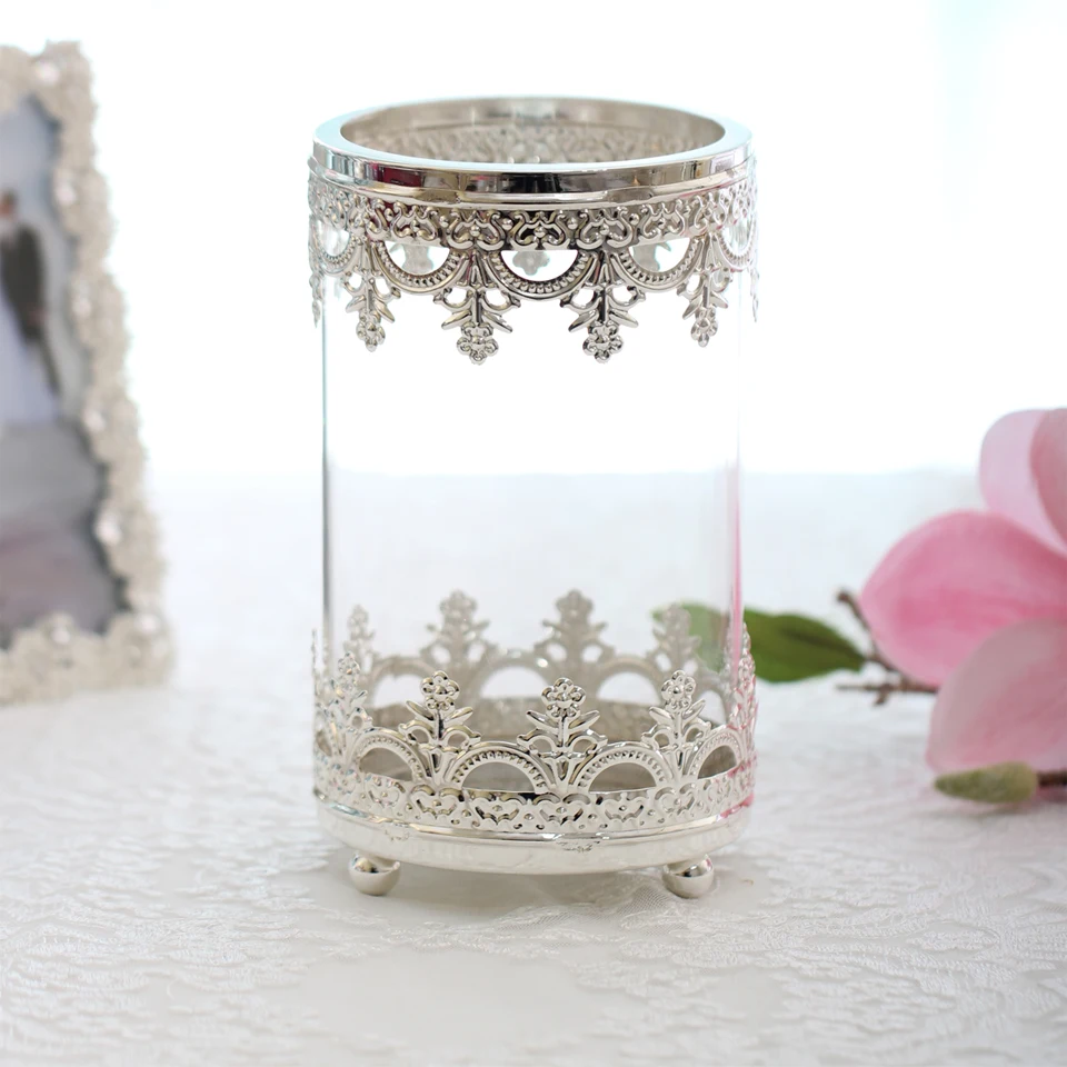 Роза королева стеклянная крышка подсвечник для свадебных подарков вечерние чное