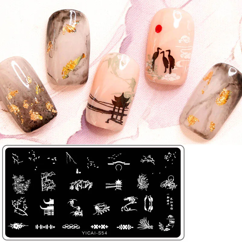 1 шт. пластины для штамповки ногтей Nail штамповочные шаблоны изображения Милая