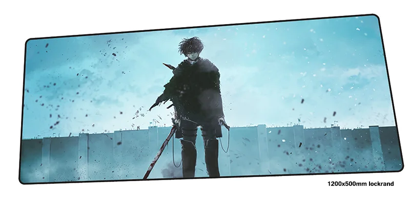 Attack on titan коврик для мыши 1200x500 мм коврики лучшие игровой геймер аниме большой