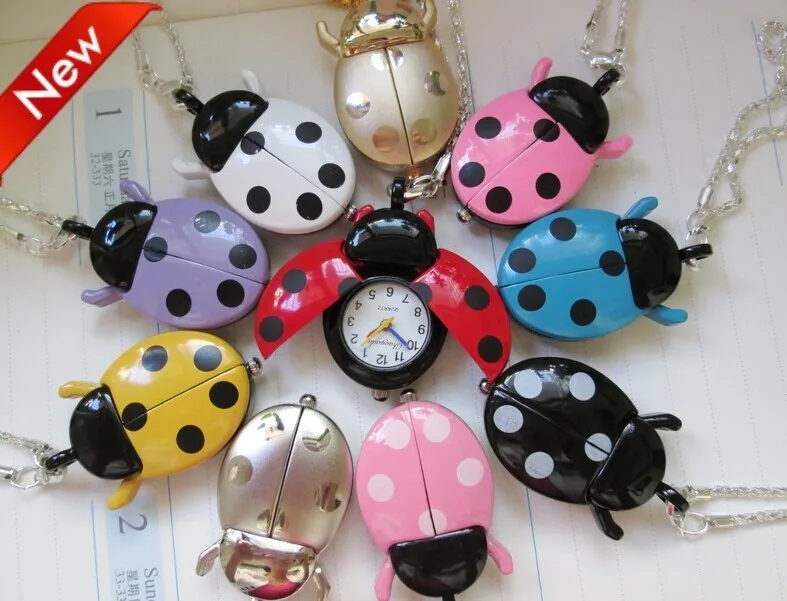 Горячие Популярные Смешанные оптом 10 шт./лот цвет ожерелье с божьей коровкой